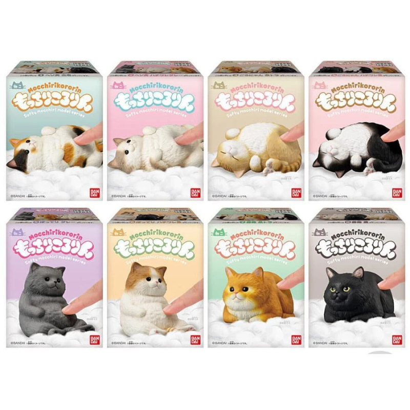 Shokugan Mocchiri Kororin Cats Soft Figure Random assortment