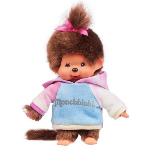 Monchhichi Classic Plush Toy - Tie-Dye Hoodie Girl