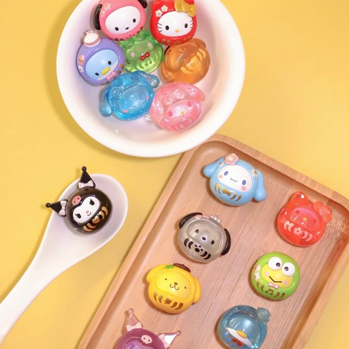 【Restock】Top Toy Sanrio Characters Mini Daruma Beans Blind Bag Random Style (5 in 1)