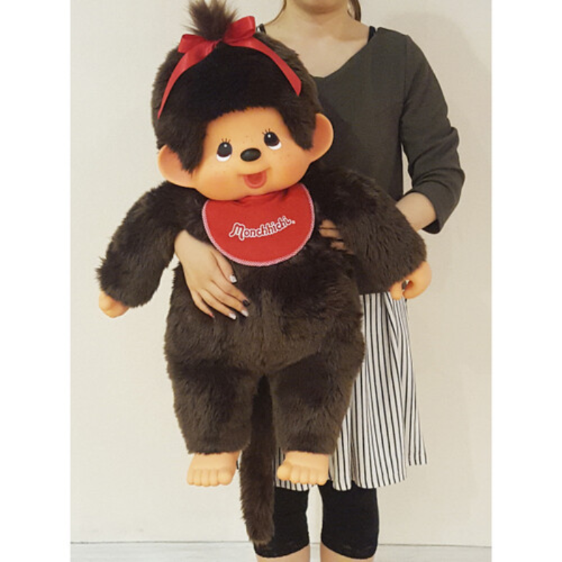 Monchhichi Premium Standard Series: Brown Girl Sitting Doll