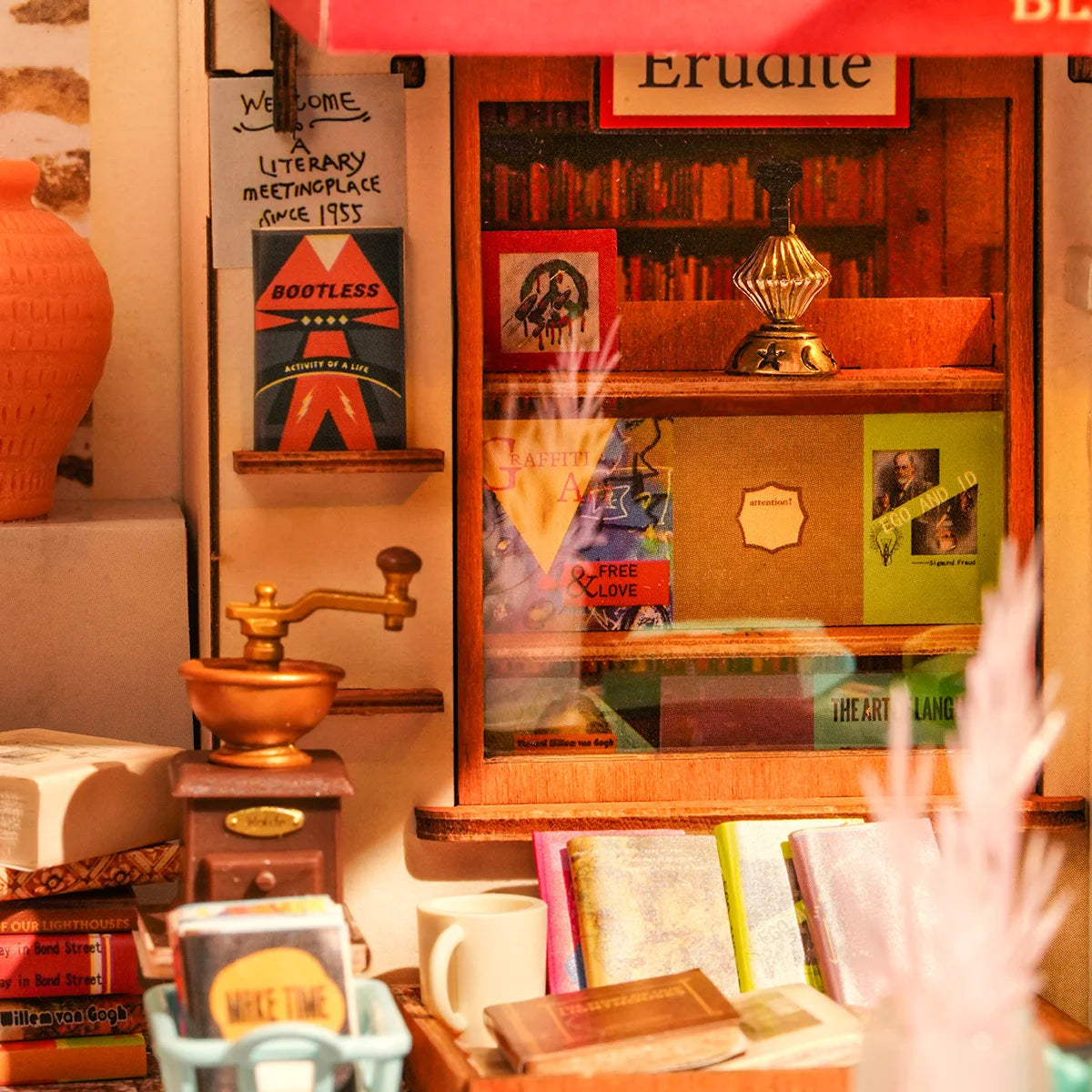 Rolife: Corner Bookstore DIY Miniature House Kit