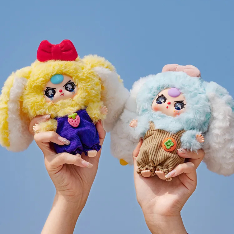 今年も話題の Macaron Rabbit THREE BABY V2 Box Blind Plush Series ぬいぐるみ