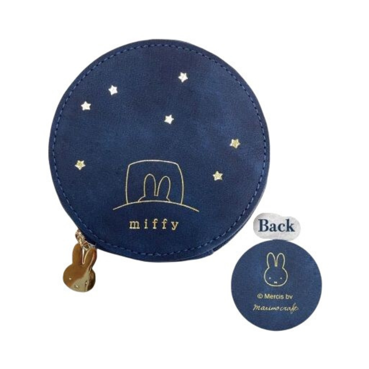 Miffy Good Night Series Small Cosmetic Pouch - Navy