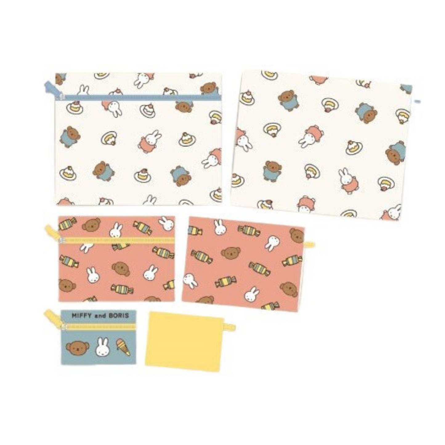 Miffy 3 Pouches Pack (Cake & Candy & Ice Cream)