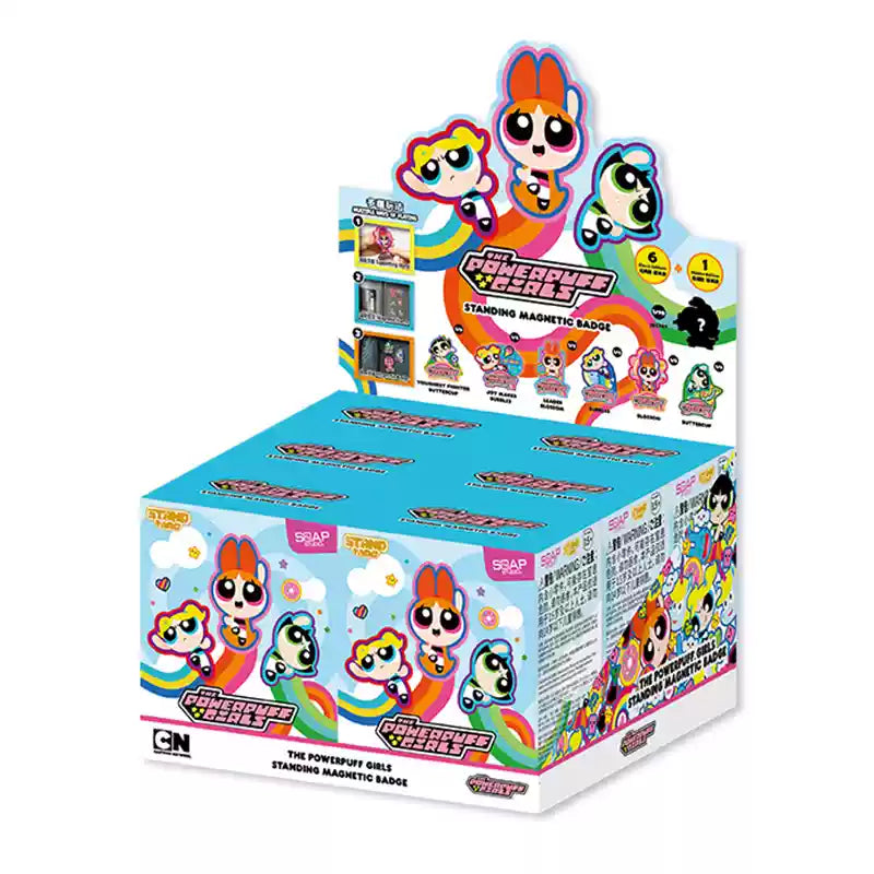 【NEW】Soap Studio The Powerpuff Girls Standing Magnetic Badge Blind Box