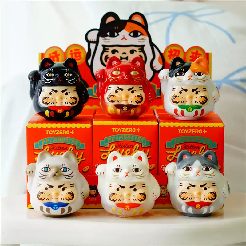 PP X MONSTER Lucky Kitten Daruma Blind Box