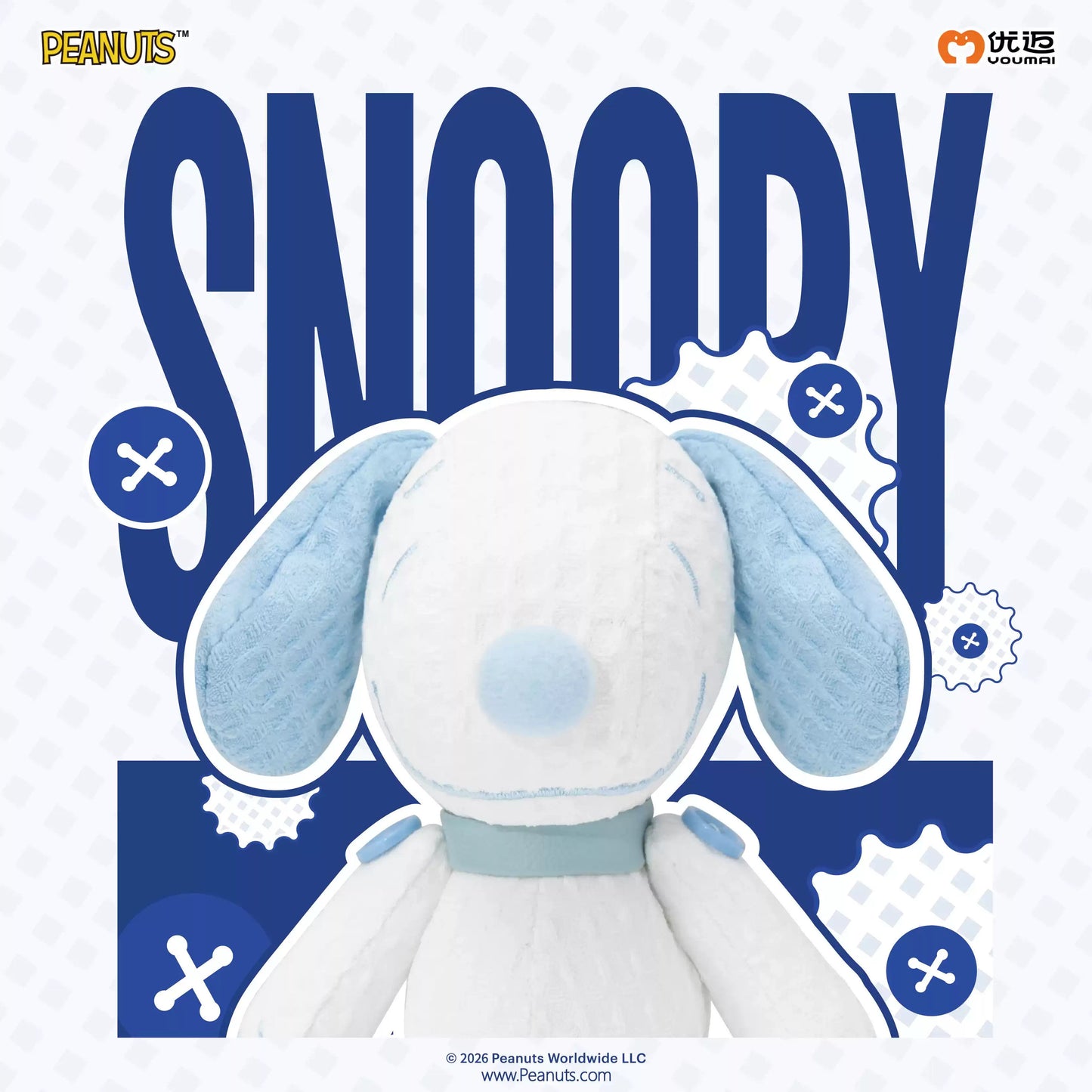 Snoopy Fun Button Series Plush Blind Box