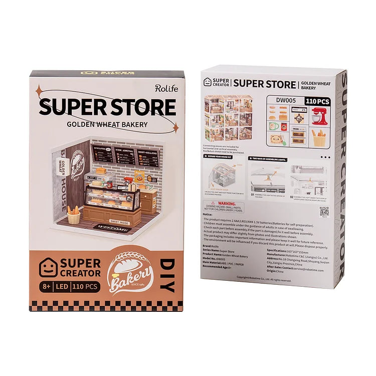 Rolife: Super Store Series Golden Wheat Bakery Store DIY Kit