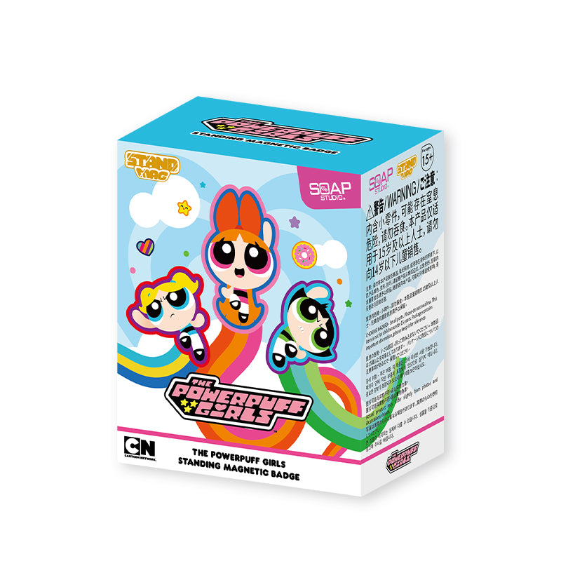 【NEW】Soap Studio The Powerpuff Girls Standing Magnetic Badge Blind Box