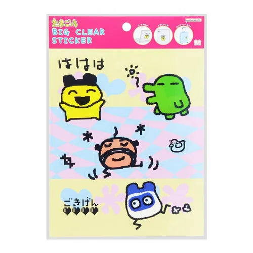 Bandai Sun Star Tamagotchi Big Clear Sticker A