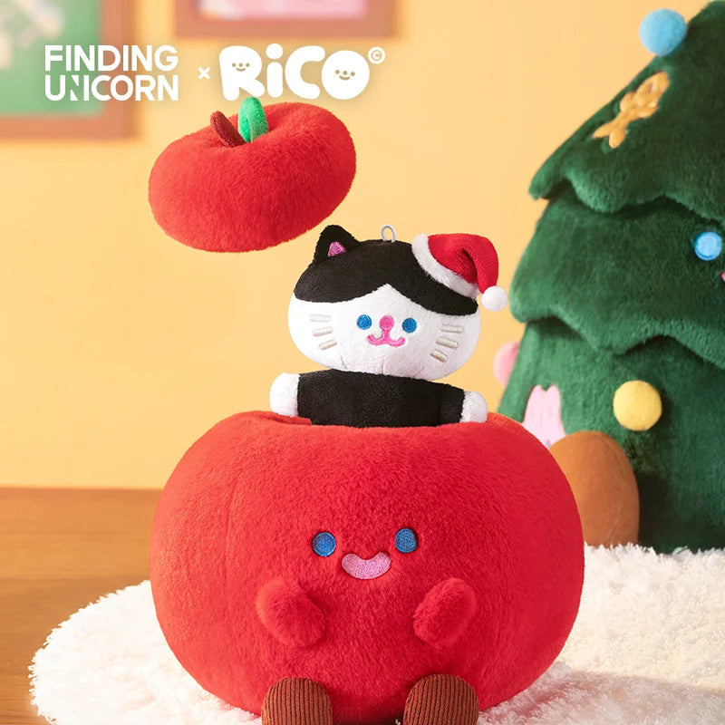 F.UN RiCO X MarTUBE®︎ Christmas Apple Kitten Plush Doll