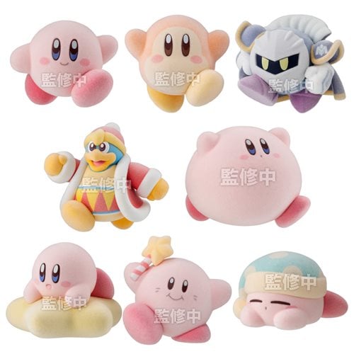 Kirby PuPuPu Flocked Doll "Kirby" (Box/8), Bandai Shokugan Flocky Doll