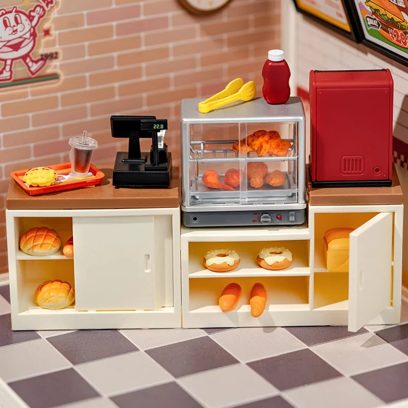 Rolife Yum Yum Burgers DIY Plastic Miniature House