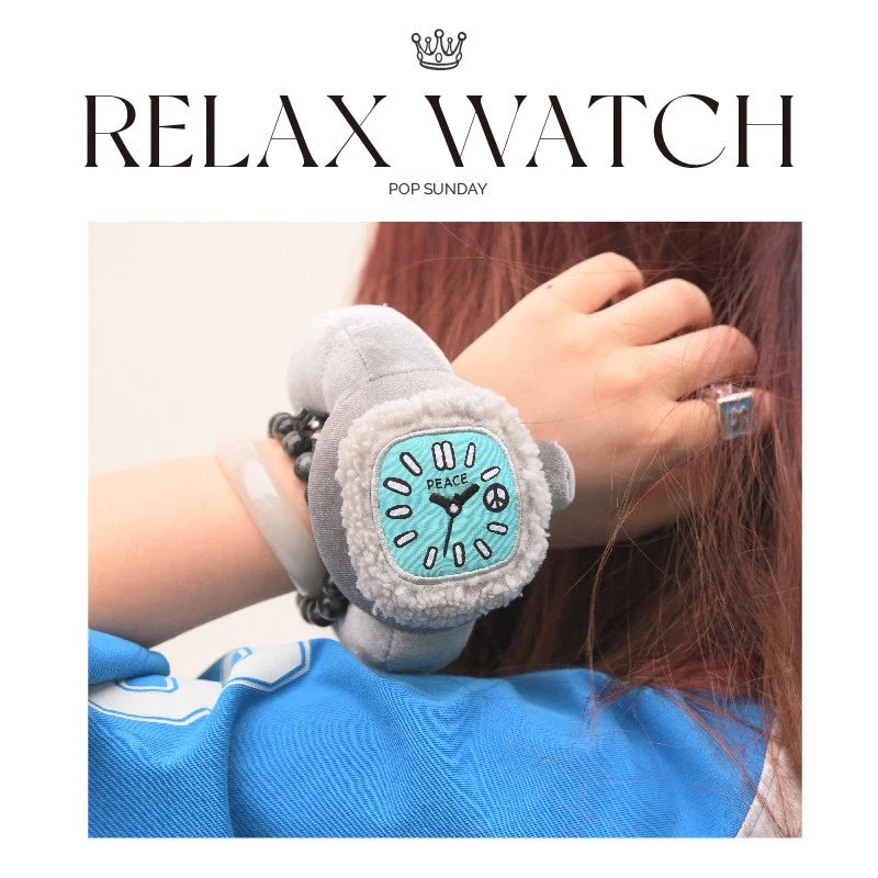 POP SUNDAY & Relax Watch Plush Pendant Blind Box