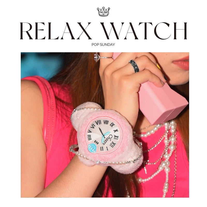 POP SUNDAY & Relax Watch Plush Pendant Blind Box