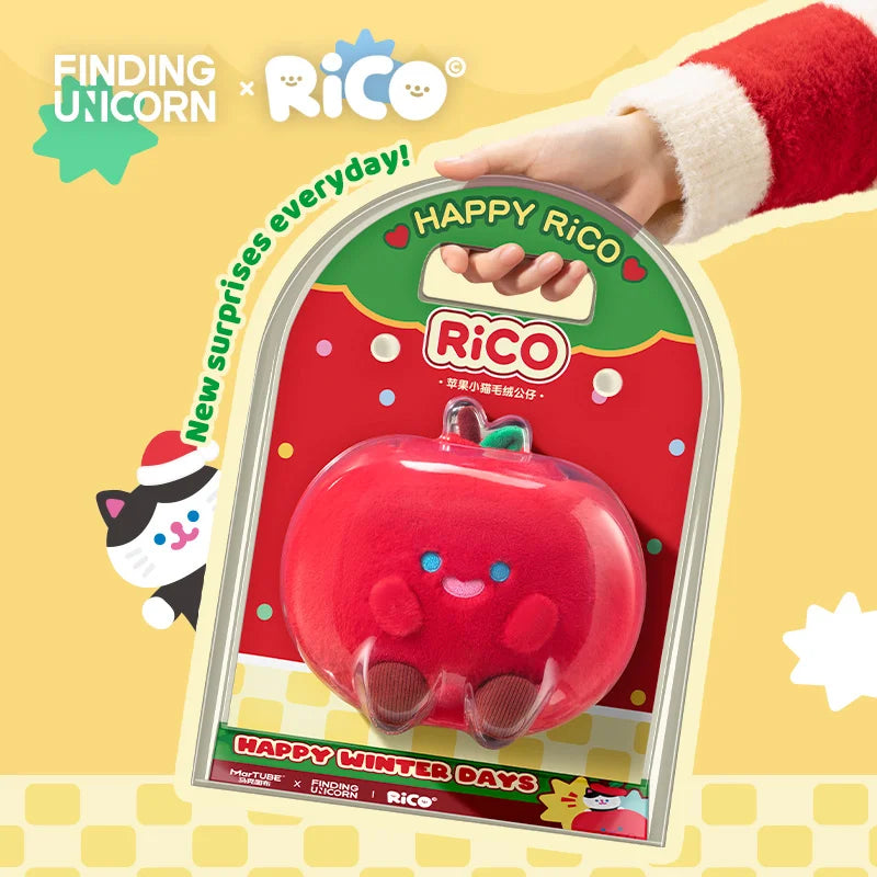 F.UN RiCO X MarTUBE®︎ Christmas Apple Kitten Plush Doll
