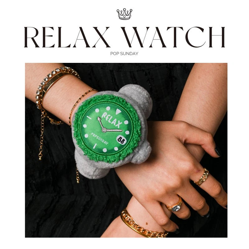 POP SUNDAY & Relax Watch Plush Pendant Blind Box