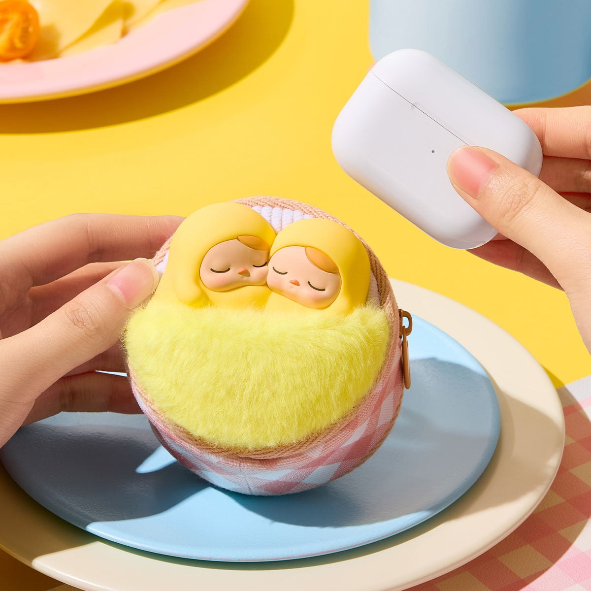 POP MART PUCKY Egg Beanie Series-Earphone Case