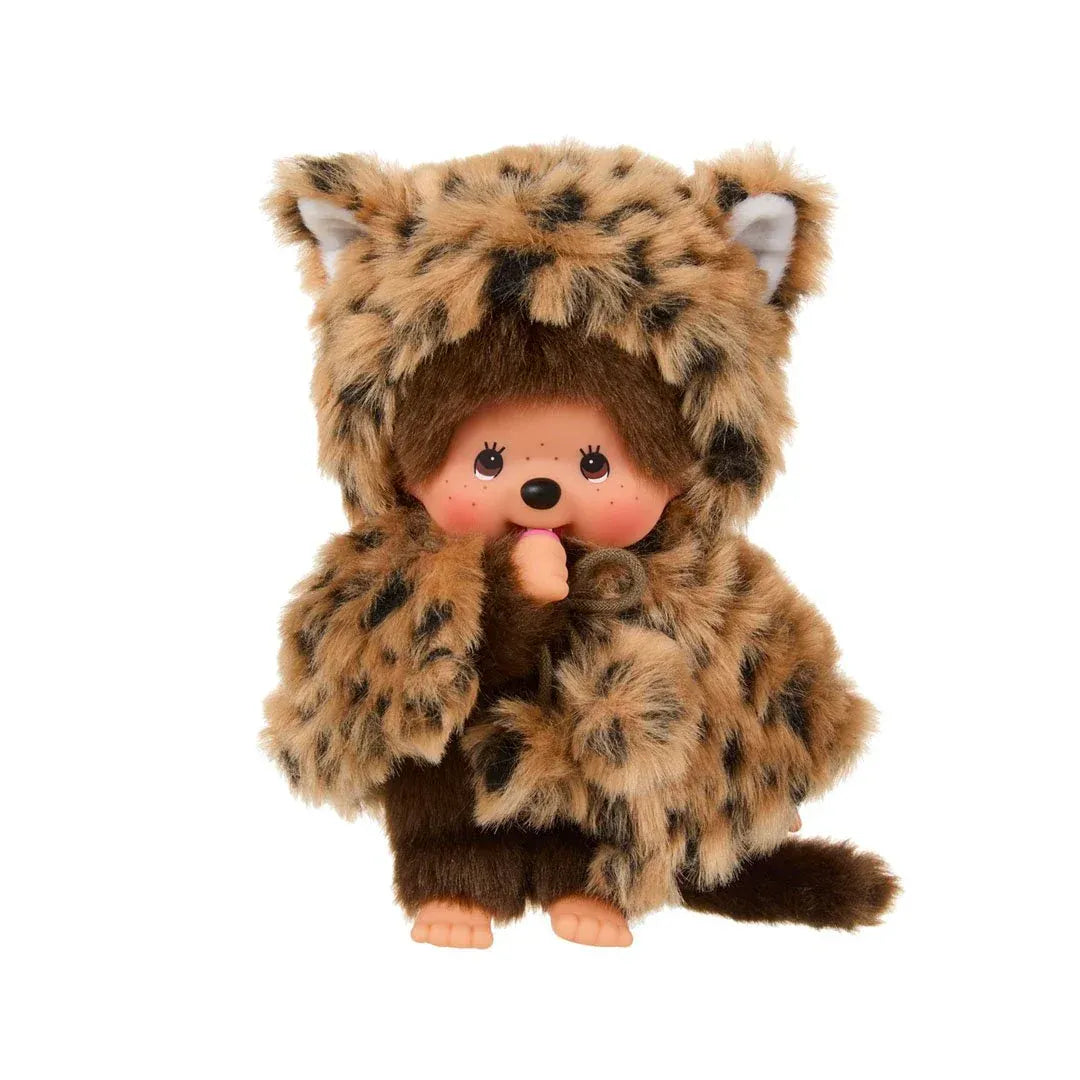 Monchhichi Girl Leopard Hood Plush