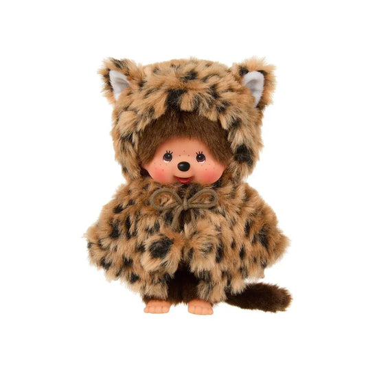 Monchhichi Girl Leopard Hood Plush