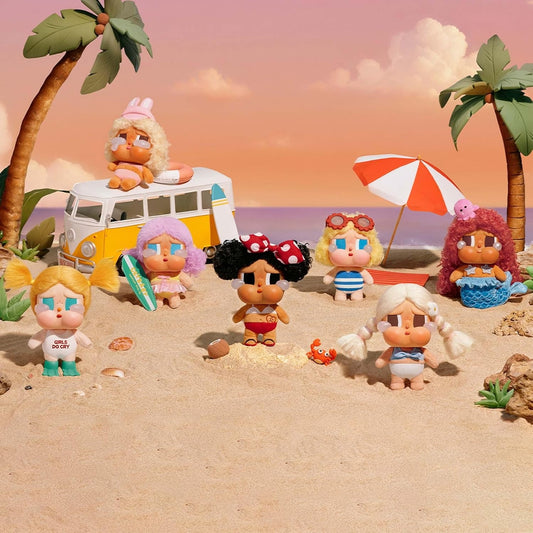 POP MART Crybaby Vacation Mode On Series-Vinyl Plush Pendant Blind Box