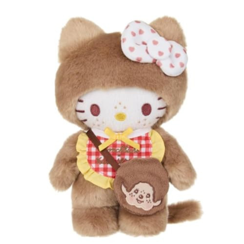 Hello Kitty x Monchhichi HK S Gingham