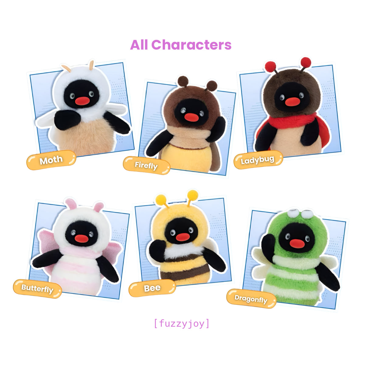 Pingu Bug Buddies Series Plush Pendant Blind Box