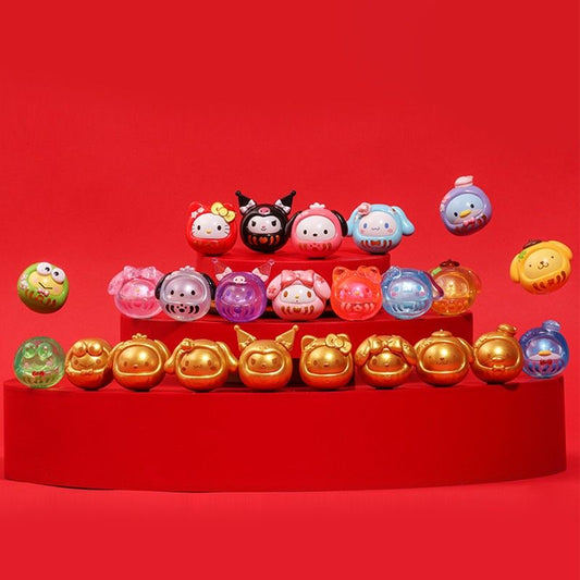 【Restock】Top Toy Sanrio Characters Mini Daruma Beans Blind Bag Random Style (5 in 1)