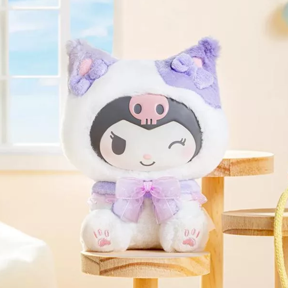 Sanrio Play With Kittens Vinyl Face Plush Keychain Blind Box