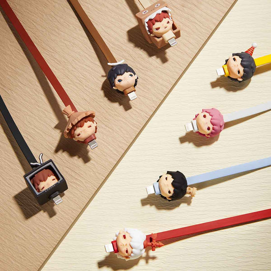 【New】Pop Mart HIRONO Mime Series Cable Blind Box (Type C-USB)