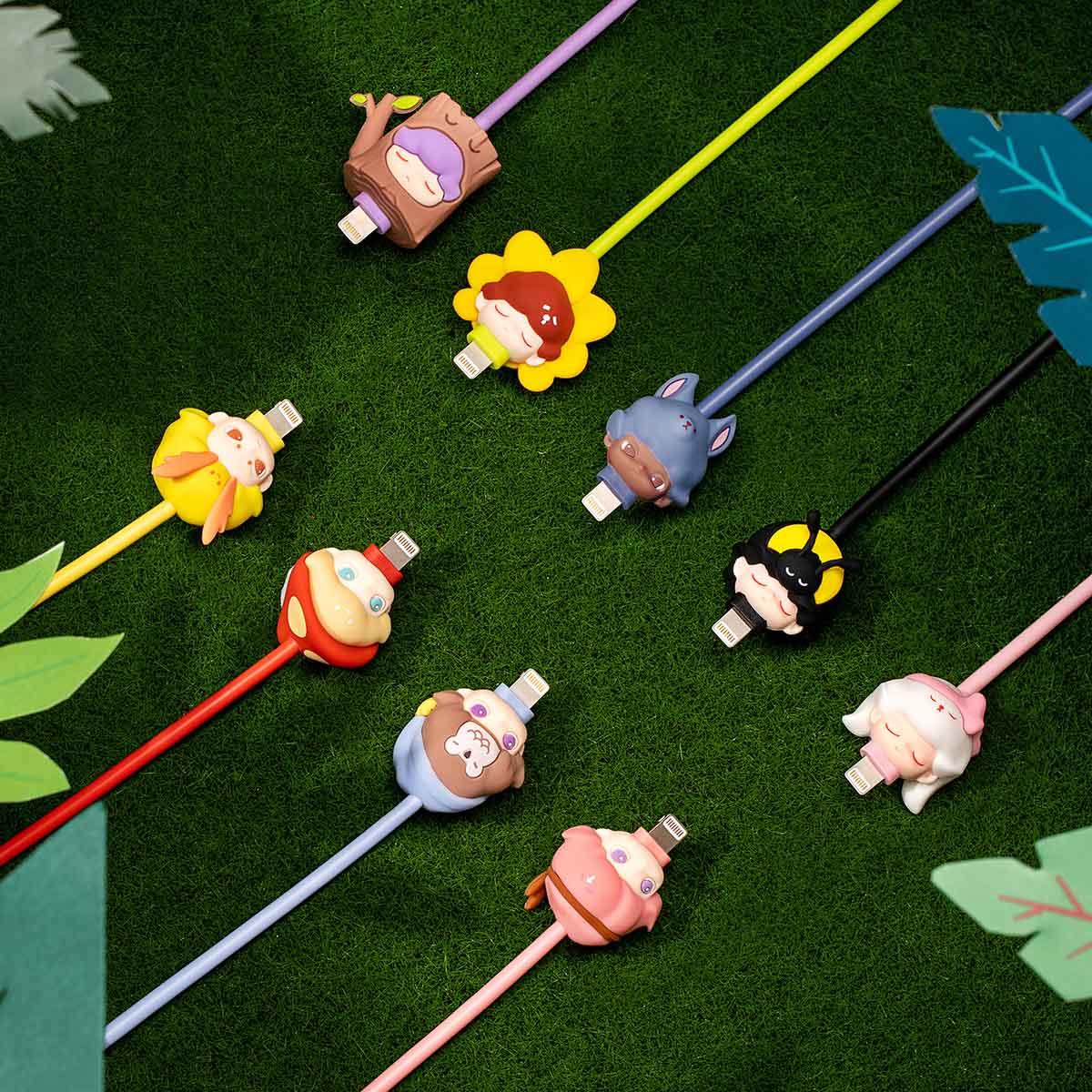 【New】Pop Mart Dimoo Forest Night Series Cable Blind Box (iPhone)