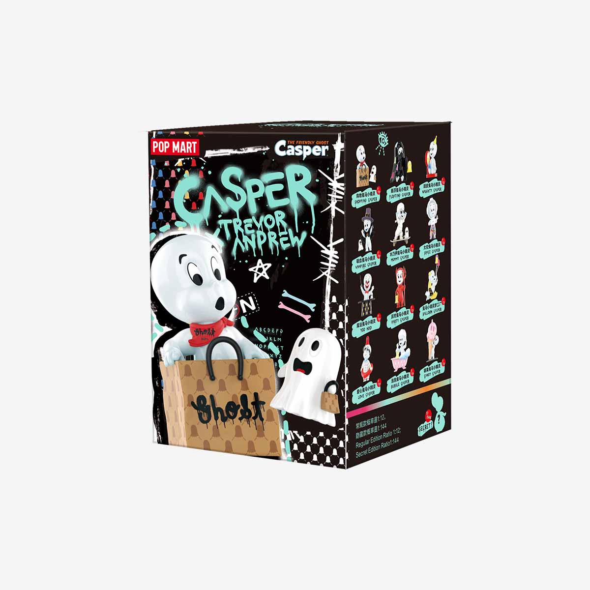 【New】Pop Mart: Casper × Trevor Andrew Series Blind Box Random Style