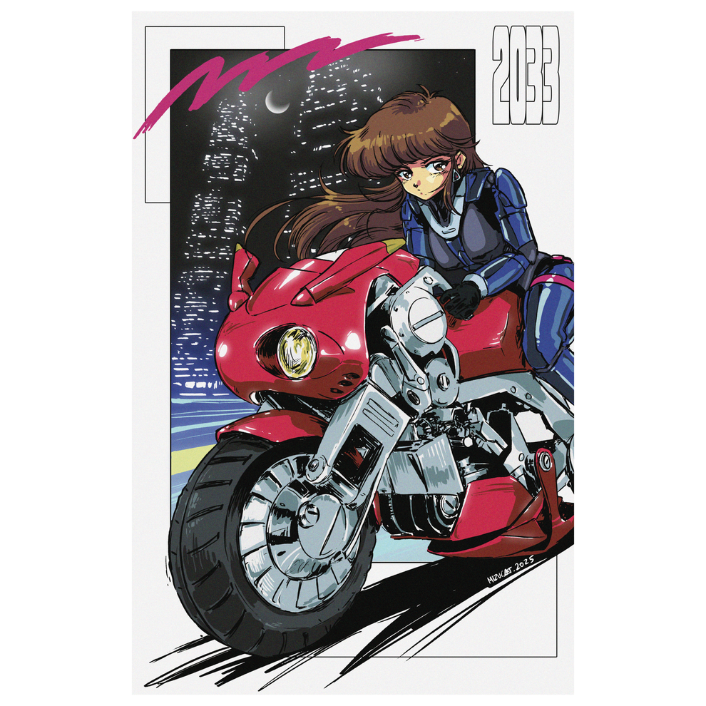 Mizucat - Bubblegum Crisis Print – Kouhigh Toys
