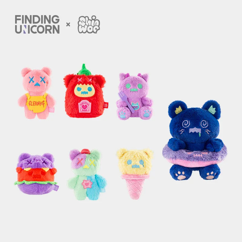 F.UN X ShinWoo Ghost Dinner Bear Plush Blind Box