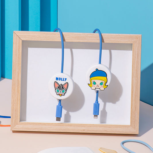 Pop Mart Molly: A Boring Day with Molly Series iPhone Type-C Cable Blind Box Random Style