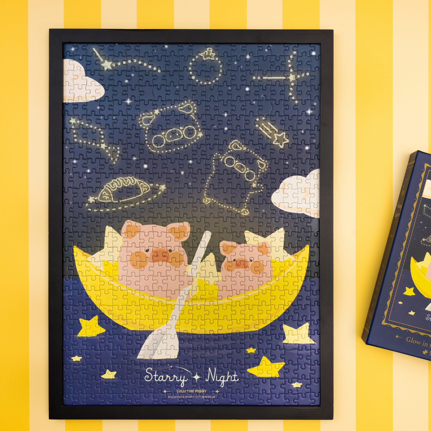 ToyZero+ Lulu The Pig Starry Night: Glow In The Dark Puzzle (500PCS)