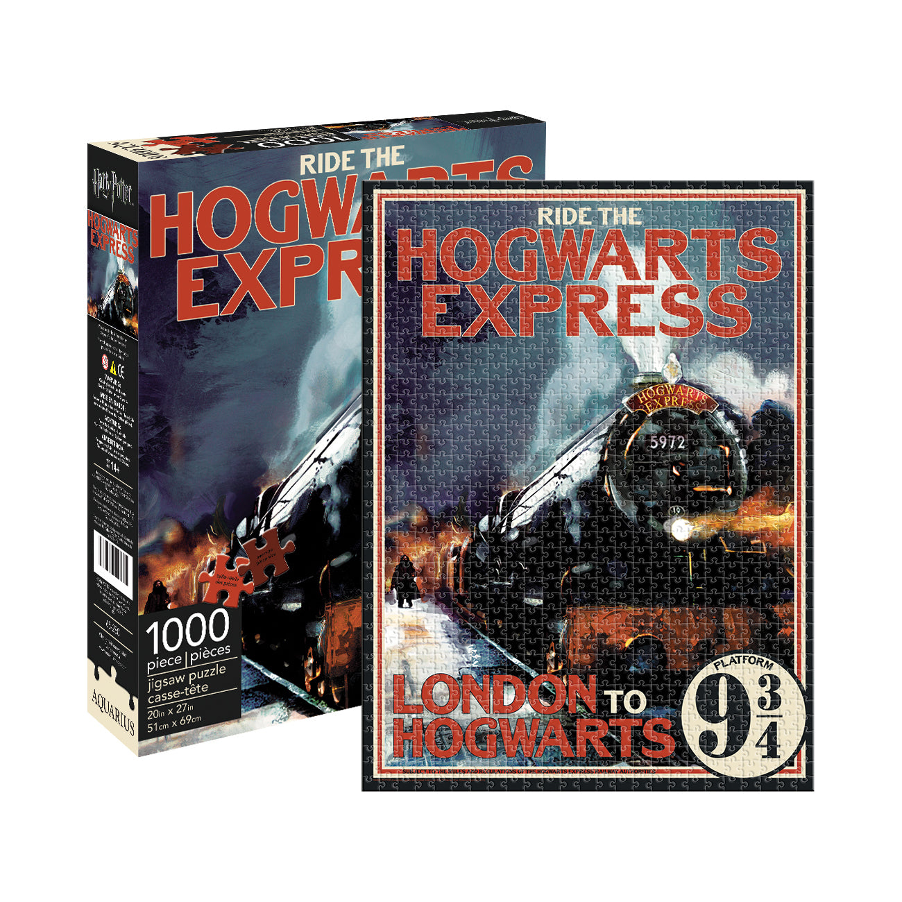 Aquarius Harry Potter Ride The Hogwarts Express 1000 Piece Puzzle